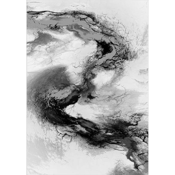 120x170 Fekete-Fehér mintás Csúszásmentes Mosható Szőnyeg (Több méretben is elérhető)