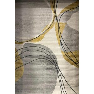 60x110 CM MILÁNÓ MODERN MINTÁS SZŐNYEG (D.GREY-YELLOW 10)