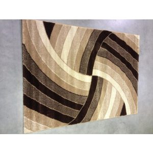 150x230 cm, Freeze Tuna S591A BEIGE / D.BROWN 